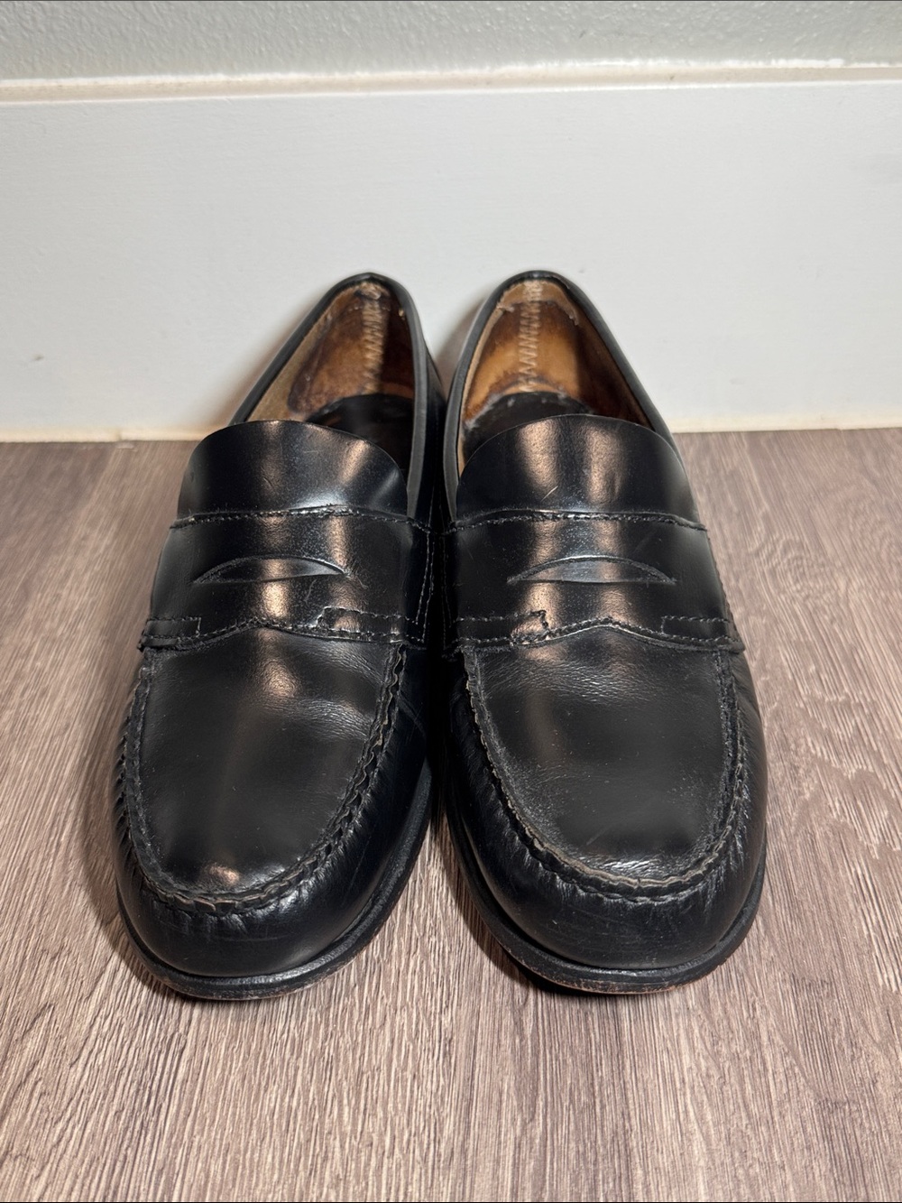 G.H. Bass Weejuns Classic Black Leather Penny Loafers Women’s Size 8 - Picture 2 of 7